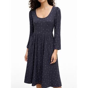Madewell Alicia Dress Size 2 Navy Night Stars Celestial Witchy Dark Feminine